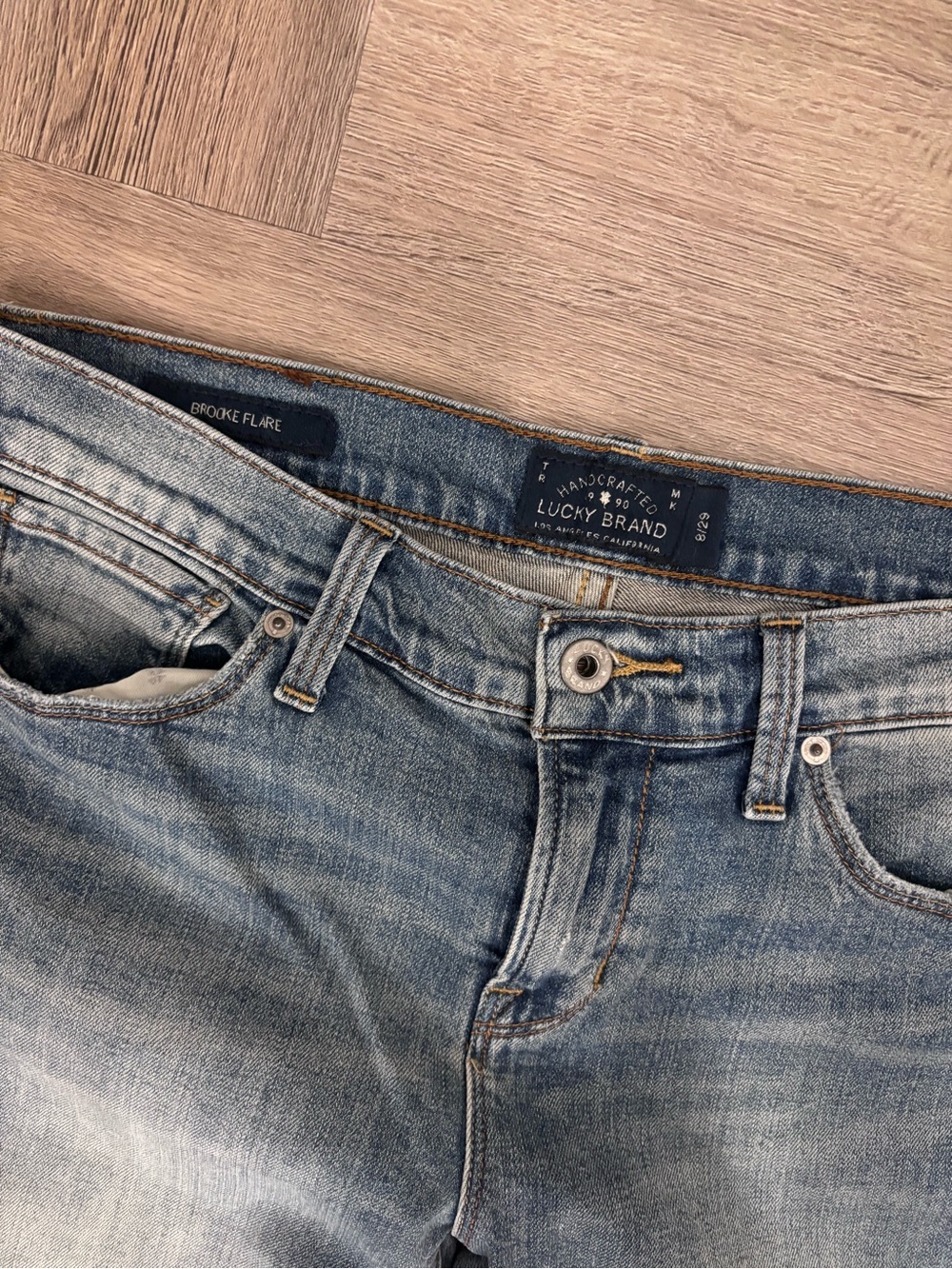 Lucky Brand Women's Brooke Flare Light Blue Denim Jeans